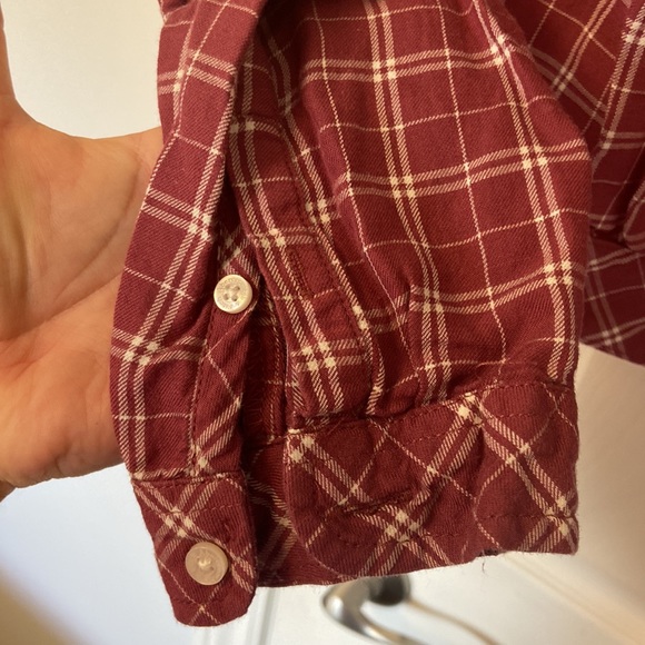 Abercrombie Cropped Plaid Wrap Top (Large) - Picture 4 of 6